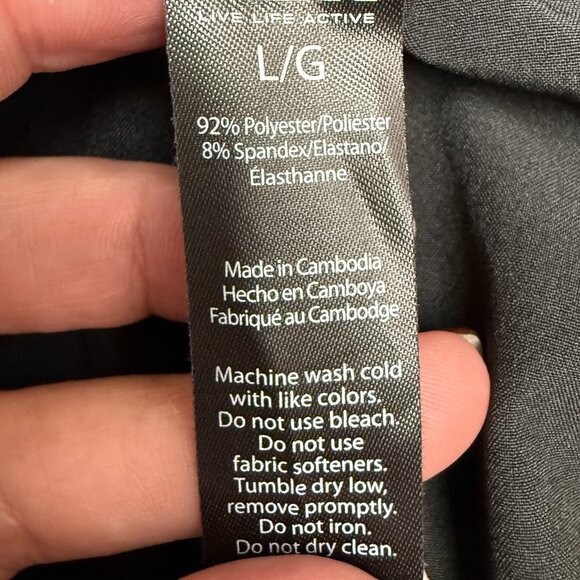 NWT Women's RBX Cargo‎ Shorts Lightweight with Pockets Black | Size L - Picture 4 of 8